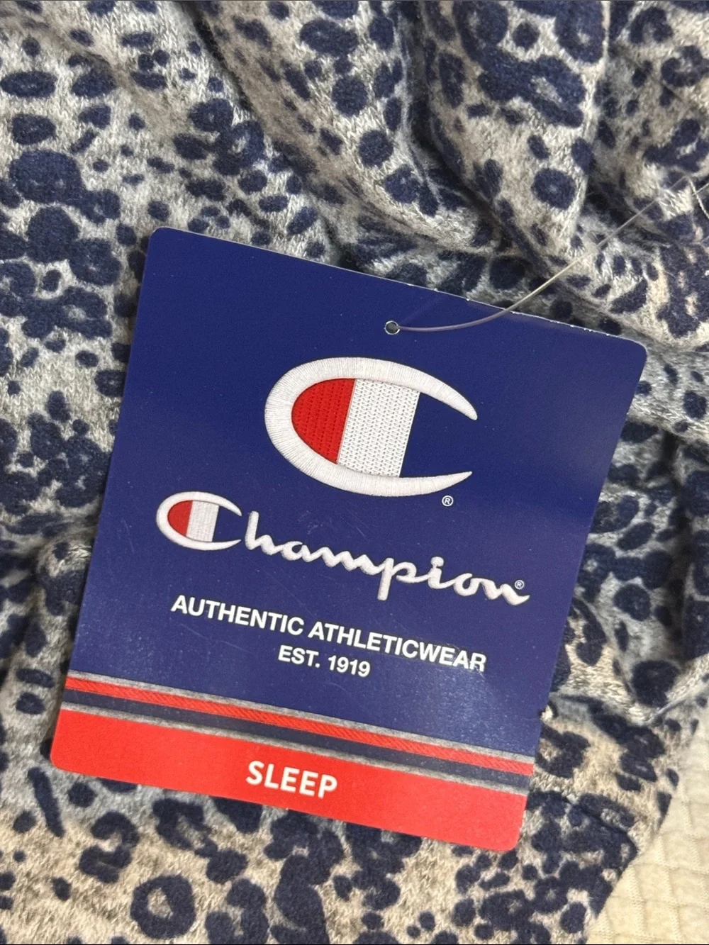 NWT Champion Navy and Gray Leopard XL Sleep set